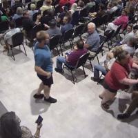 Warrick County town hall chaos caught on video; three arrested
