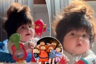 Five-month-old baby’s wild hair has him compared to a Cabbage Patch doll: ‘Looks like a fur hat’