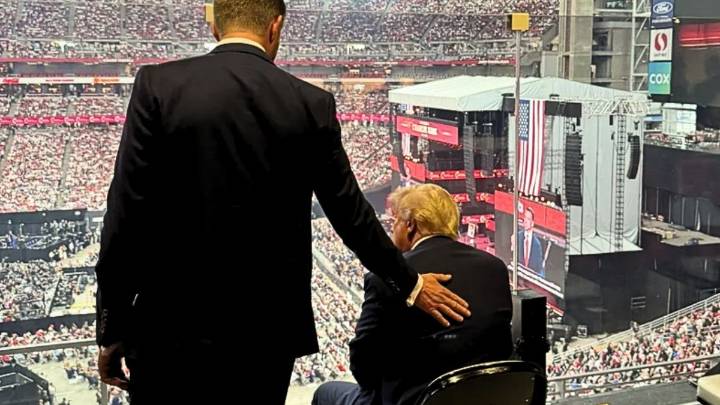 Donald Trump participó del multitudinario funeral de Charlie Kirk, el activista asesinado