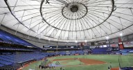 Manfred says Rays likely to restart ballpark site search after the team is sold