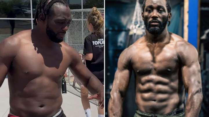 Terence Crawford slams claims he's too 'FAT' for Canelo Alvarez fight and scoffs at fears over his chin up in weight