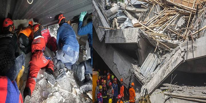 Derrumbe en escuela dejó un muerto en Indonesia