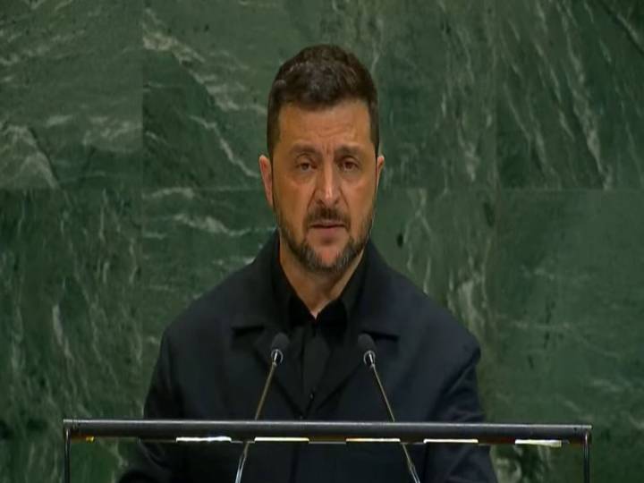 At UNGA, Zelenskyy questions UN’s effectiveness, says ‘weapons decide who survives’