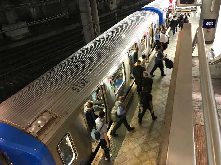 Person hit by PATH train at Journal Square station