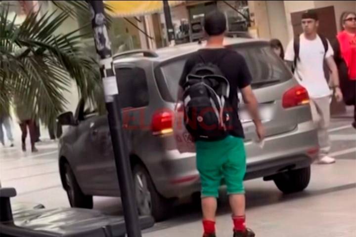 De cuánto sería la multa a la conductora que circuló con su auto por Peatonal San Martín