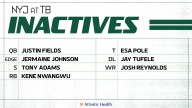 Jets List 7 Players as Inactives for Game 3 at Tampa Bay Buccaneers Today