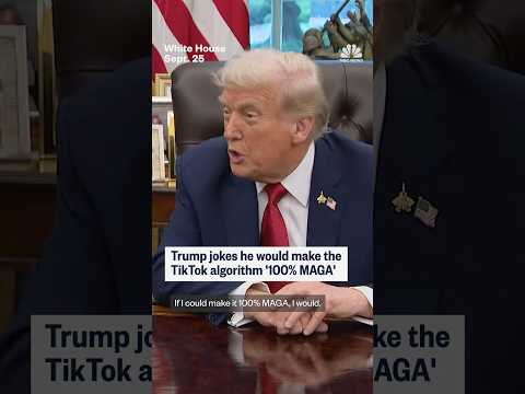 Trump jokes he would make the TikTok algorithm '100% MAGA'
