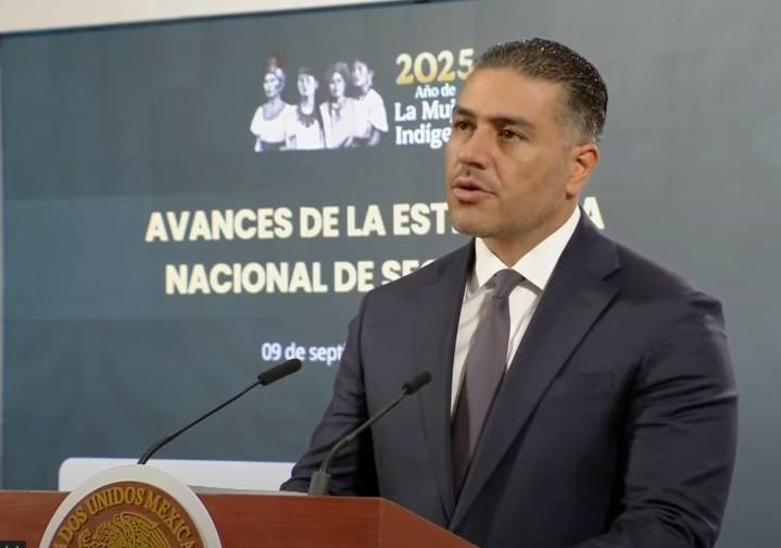 Más de 32 mil detenidos y caída histórica de homicidios en 2025: Harfuch