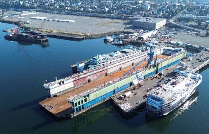 Everett gets new floating dry dock, largest in Puget Sound