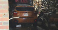 Car smashes through front of smoke shop in Brockton, Massachusetts; driver cited for no license