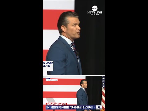 Secretary Hegseth demands no more "fat generals"