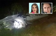 Recuperan cuerpos de la conductora Débora Estrella y del piloto Bryan Ballesteros de avioneta estrellada