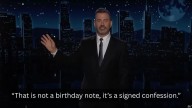 Jimmy Kimmel goes scorched earth on Trumps alleged birthday letter to Epstein