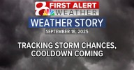 Forecast: Scattered thunderstorms Thursday evening, drier and cooler on Friday