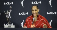 Bam Adebayo shares emotions that came with presenting A'ja Wilson with her fourth WNBA MVP trophy