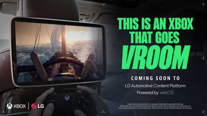 Xbox Cloud Gaming coming to select vehicles through LG partnership