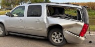 SUV driver transported to Norfolk hospital after two