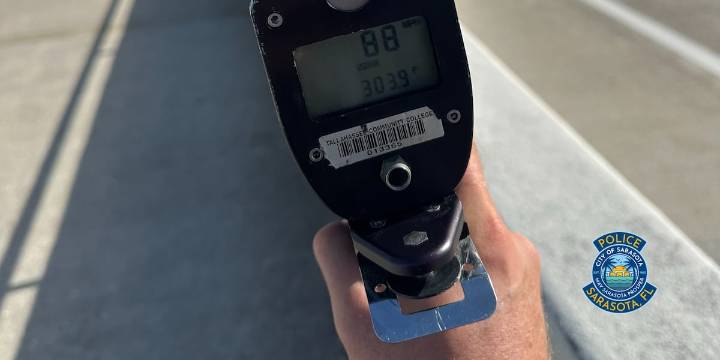 ‘Super speeder’ caught doing 88 mph on Ringling Causeway, police say