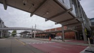What's the new pickup system at the Des Moines International Airport?