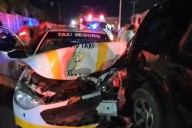 Lluvia provoca carambola vehicular en Chetumal