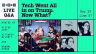 Watch Our Livestream Replay: Tech Went All In on Trump. Now What?