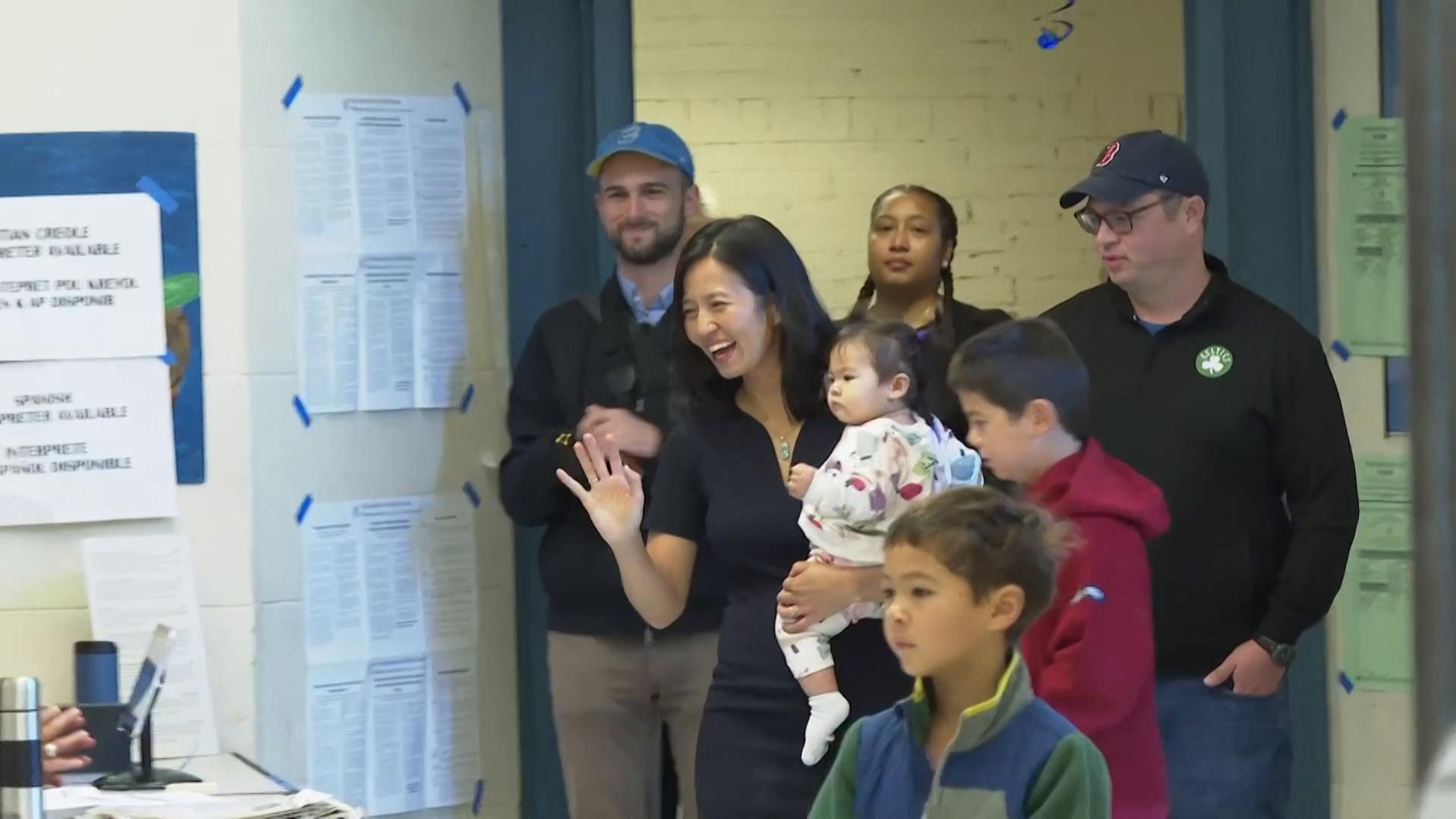 Boston Mayor Michelle Wu advances in preliminary election in her bid to win a second term