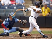 Blue Jays fall to Rays as Tampa Bay’s pitching forces split