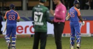 No handshakes between India and Pakistan players as political tension spills onto cricket field
