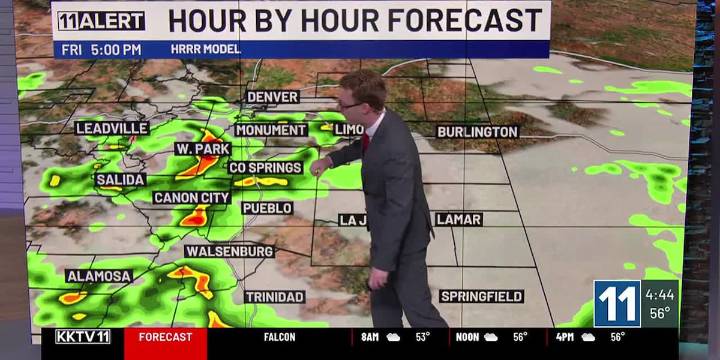 Gloomy and cool Friday, some storms throughout the day