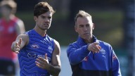 Harry Sheezel says his Kangaroos frustrated captain Jy Simpkin is “seeing what’s out there” before the trade period