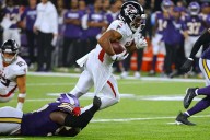 Falcons trample J.J. McCarthy and Vikings 22-6 behind Bijan Robinson's running, dominant defense