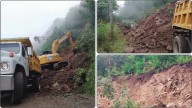 Incomunicadas por lluvias tres poblaciones de Naupan; gobierno comienza a despejar carretera