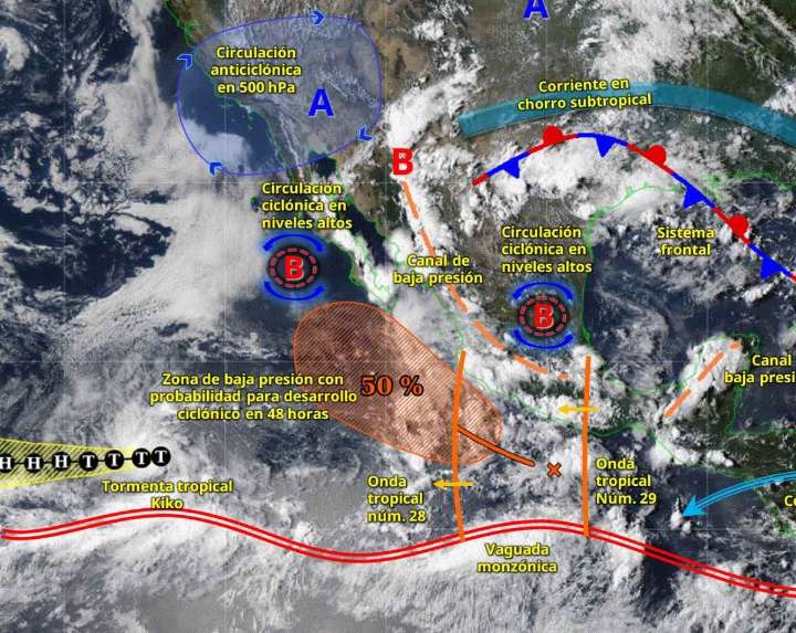 Clima en México hoy 1 de septiembre de 2025: Inicia el mes patrio con lluvias y frío en estos estados