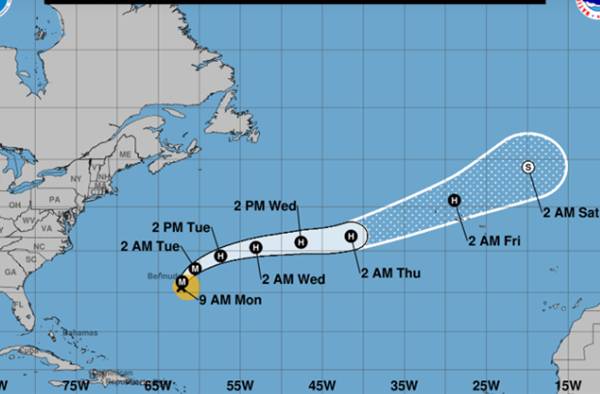 Hurricane Gabrielle grows to Cat 3, but moving away from land