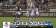 A&M Soccer’s Kaylee Noble wins SEC Offensive Player of the Week