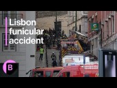 Emergency Responders at Work at Site of Lisbon Crash
