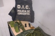 DISFRAZ PARA EL DELITO! Detienen a un chorro con armas, cargadores listo para robar en Corrientes