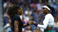 Serena Williams reacts to her sister having a new tennis partner