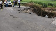 Socavón provoca el cierran de la circulación vehicular en carretera Córdoba
