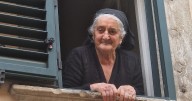 Elderly Italian woman is the last to wear centuries