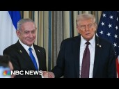 Trump and Netanyahu skip questions, showing sensitivity of peace negotiations