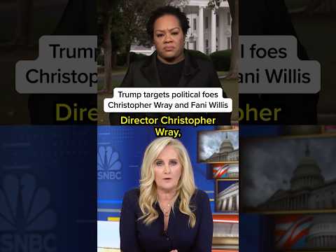 Trump targets political foes Christopher Wray and Fani Willis