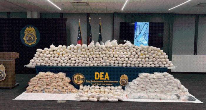 DEA incauta un millón de pastillas y 77 toneladas de droga al CJNG