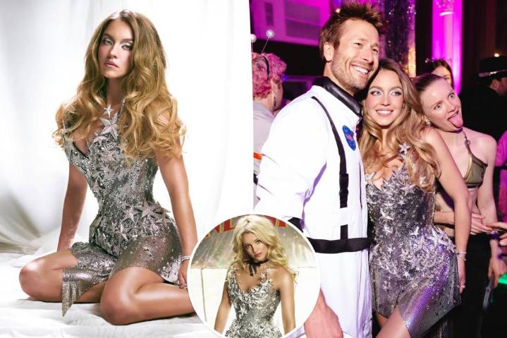 Sydney Sweeney and Britney Spears wear the same metal mesh dress from The Blonds