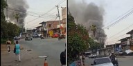 Un hombre herido y un gato muerto fue el saldo de un incendio en una bodega de reciclaje en Medellín