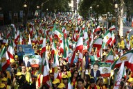 Más de mil iraníes se manifiestan ante ONU por “caída del régimen sin injerencia externa”