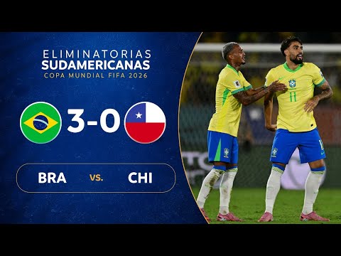 Chile vs. Brasil (0-3): resultado, resumen y goles por Eliminatorias 2026 