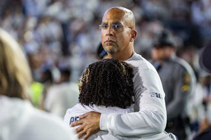 Penn State’s James Franklin reacts to “Fire Franklin” chants during Oregon loss: ‘I take responsibility’