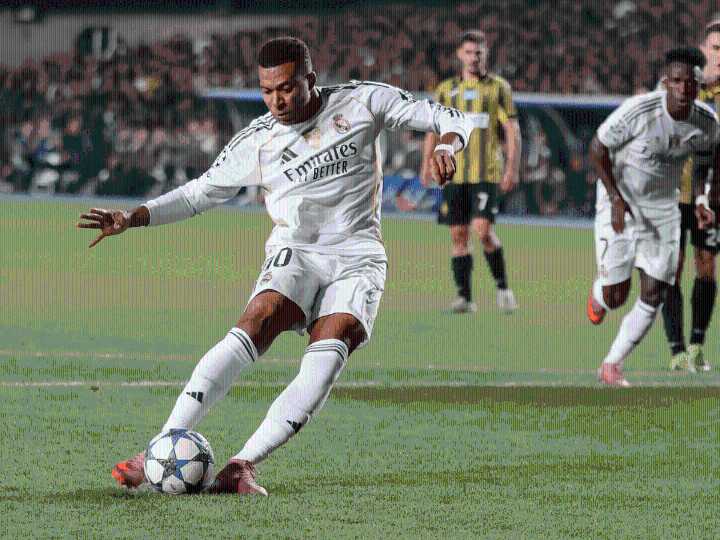 Champions League: Con triplete de Mbappé Real Madrid ganó en Kazajistán al Kairat Almaty 5