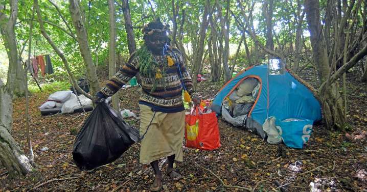 'African tribe' living in Scots woods hit with second eviction notice after moving camp